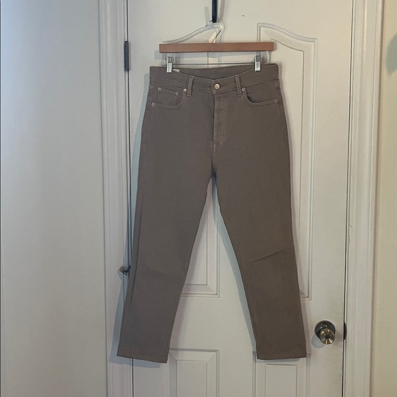 Gap | 2022 Tan Cheeky High Rise Straight Denim Jeans Size 10 Fall Neutral - Picture 4 of 13
